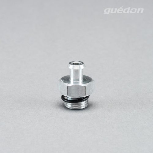 Anschlussnippel aus Aluminium zum Aufstecken auf Vakuumsauger der Marke Sapelem, Außengewinde 1/4 Zoll, Größe T3