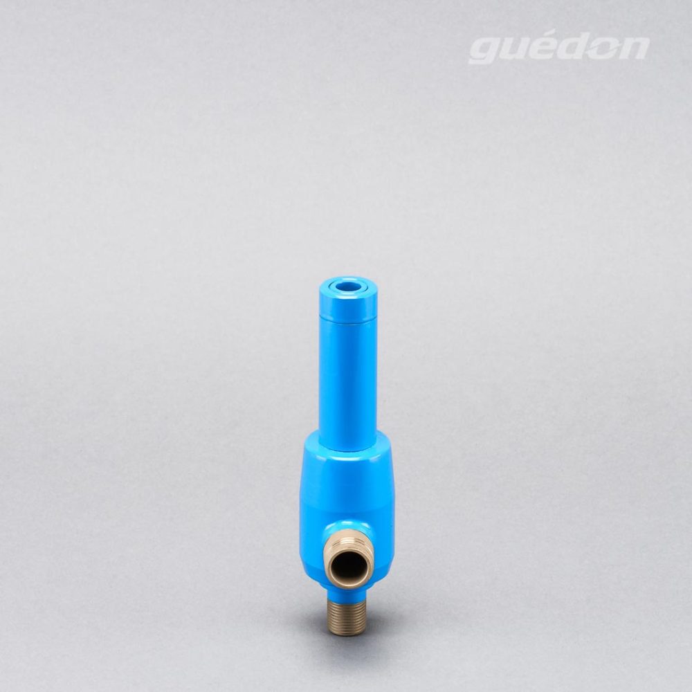 Ejektor blau: extrem robuster Vakuumerzeuger, hoher Vakuumpegel von 810 mbar bei gleichzeitig hoher Ansaugmenge von 26 - 965 Nl/min erreichbar