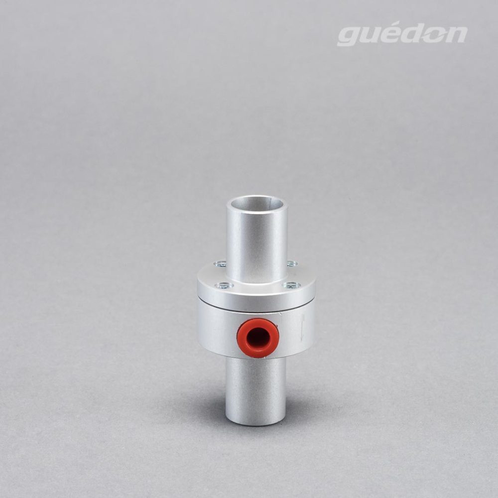 Minigebläse: Vakuumerzeuger mit hohem Volumenstrom zum Handling von sehr porösen Produkten und zur Förderung von leichten Werkstücken, Durchgang 10 mm