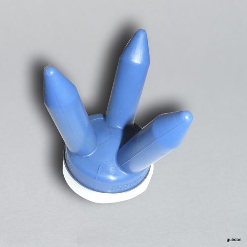3-Finger-Greifer für direkten Kontakt mit Lebensmitteln │ Werkstoff Silikon (blau): konform nach EU 1935/2004, reinigungsmittelbeständig, UV-beständig, FDA